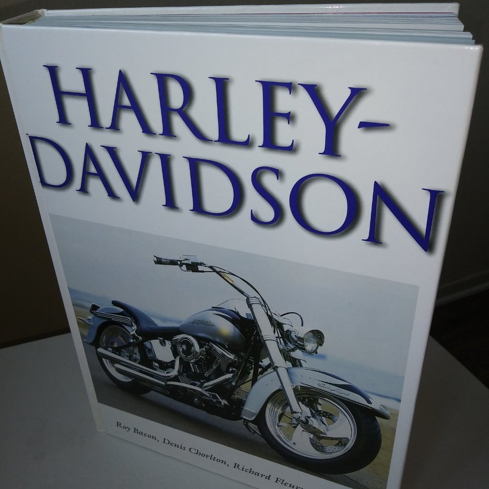 Coffee Table Book, Harley-Davidson, White Black Cover, 9.25 x 12.25 inc.